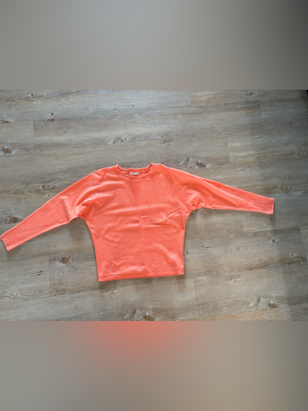 Staccato Coral-Orange Crewneck Sweater